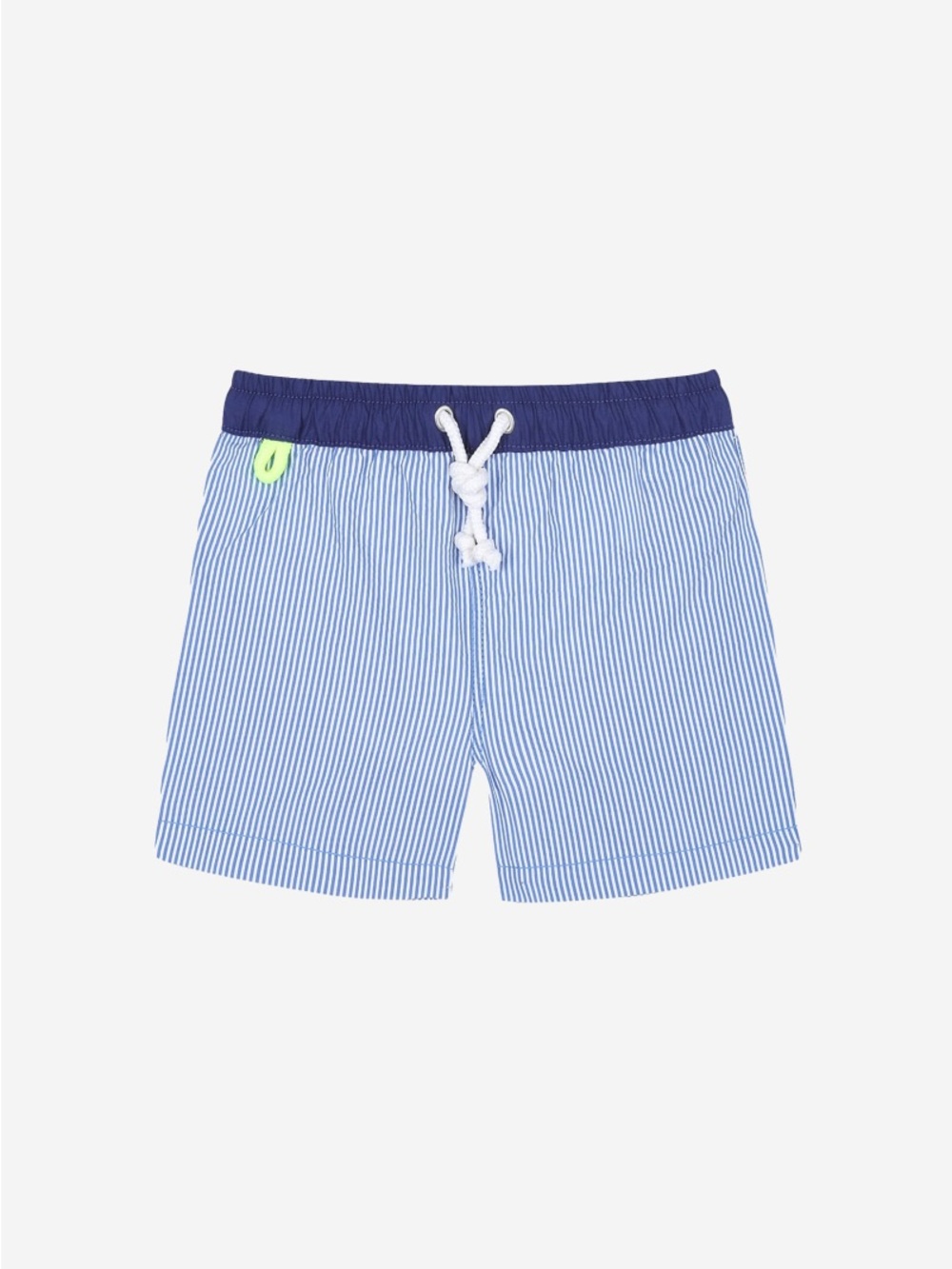 GILI'S Paris Meno Swim Shorts - Blue Seersucker 4y
